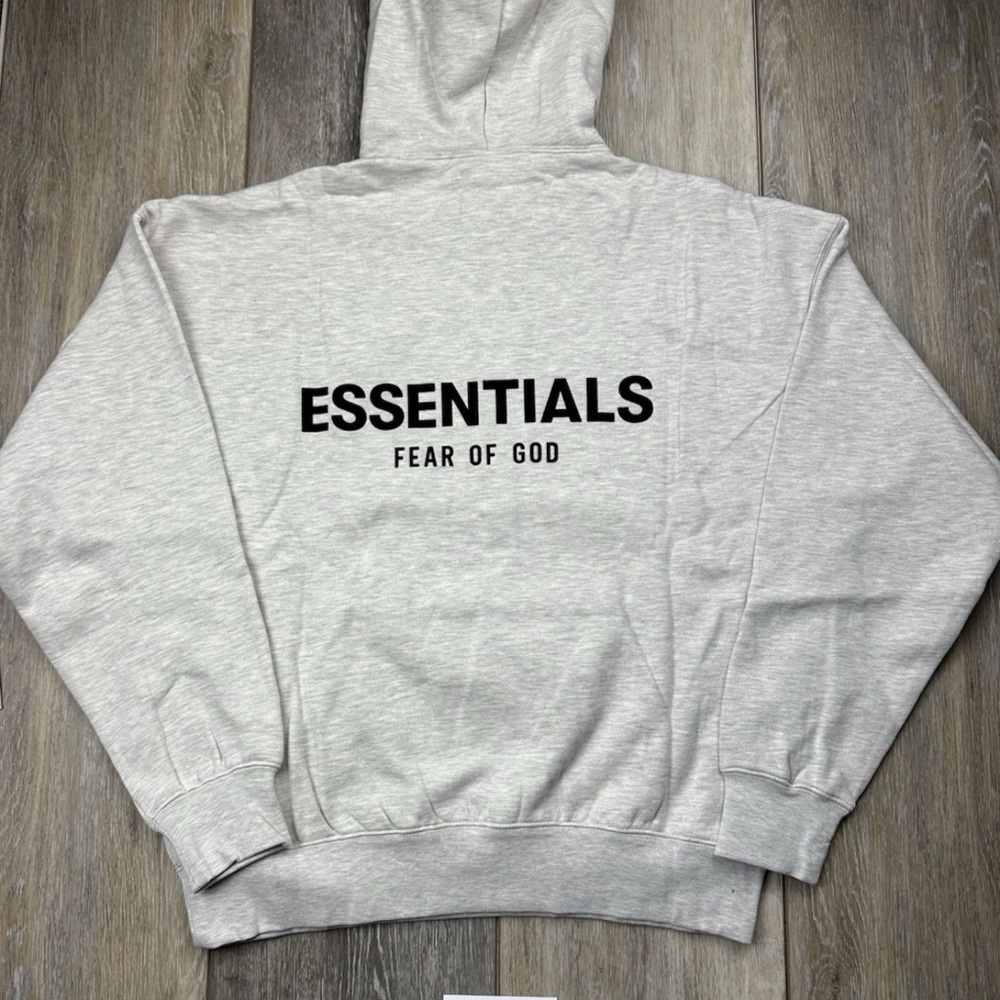 Essentials fear of god hoodie light oatmeal - Picture 5 of 6